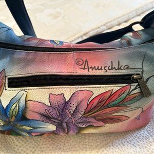 Anuschka leather Hand-painted Shoulder Handbag